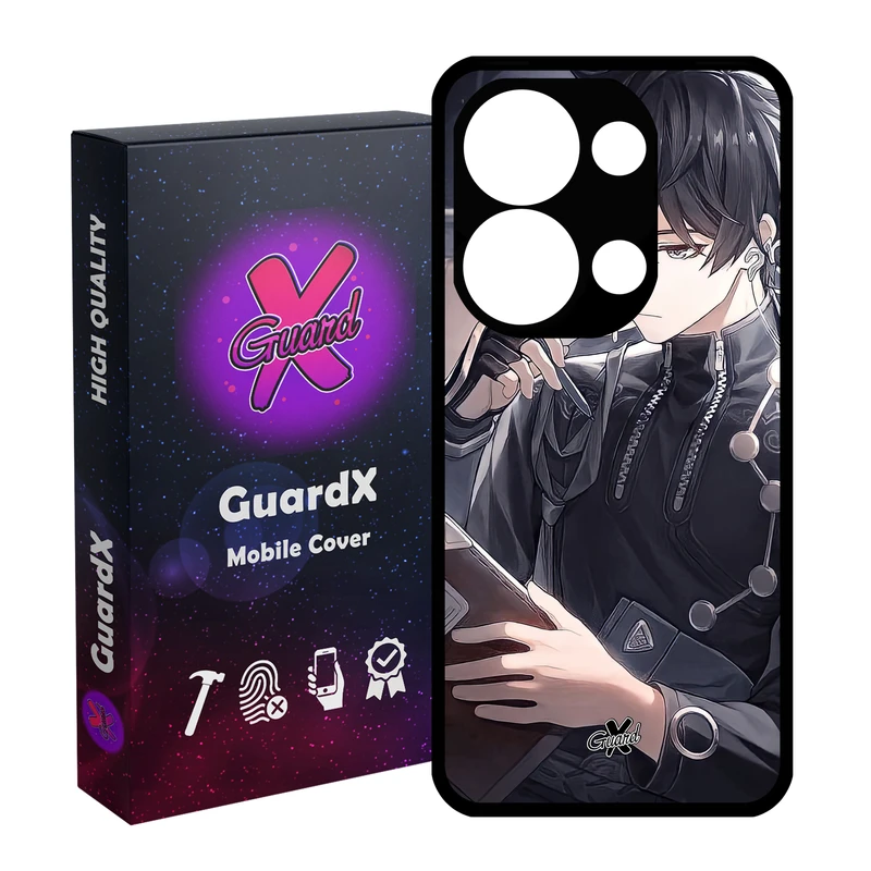 کاور گارد ایکس طرح انیمه مدل قاب Glass10510 مناسب برای گوشی موبایل شیائومی Poco X6 5G / Note 13 Pro 5G
