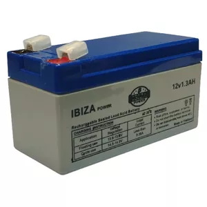 باتری سیلد اسید 12 ولت 1.3 آمپر آیبیزا مدل KSRE-12-1.3