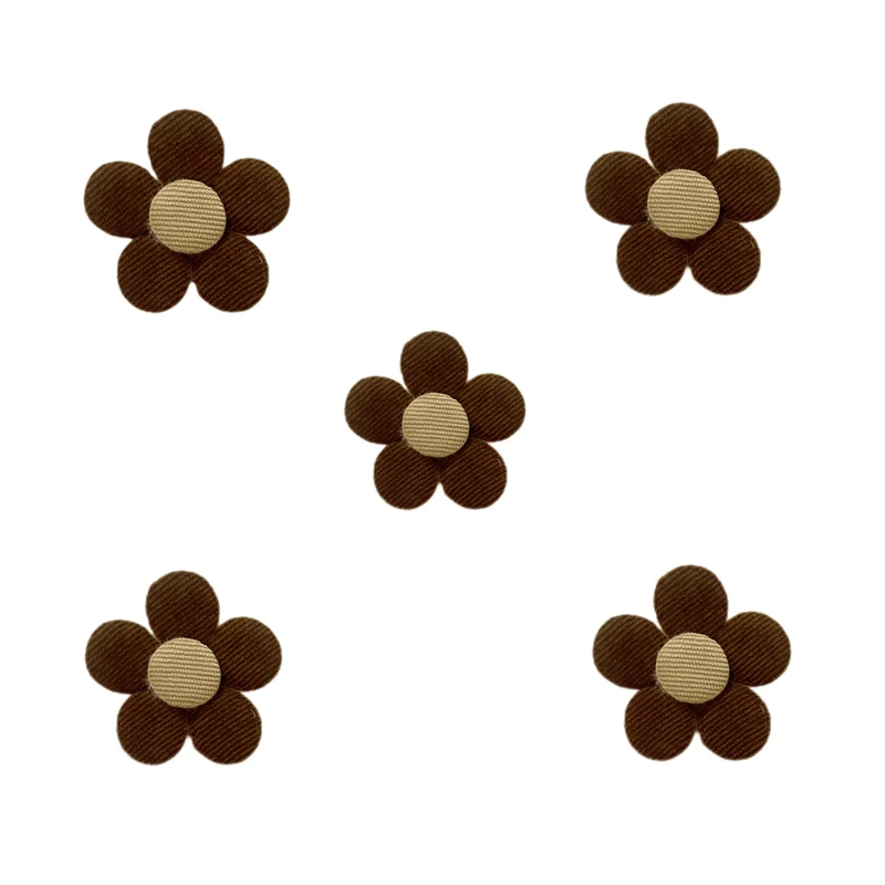 استیکر پارچه و لباس مدل گل کد 10 بسته پنج عددی