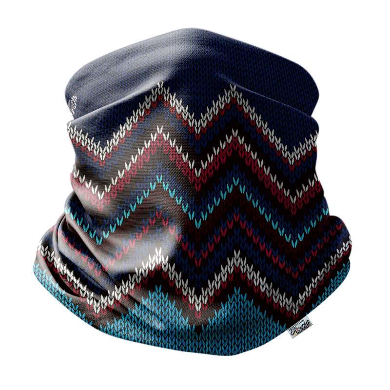 دستمال سر و گردن هزاردستان طرح بافتنی مدل das99