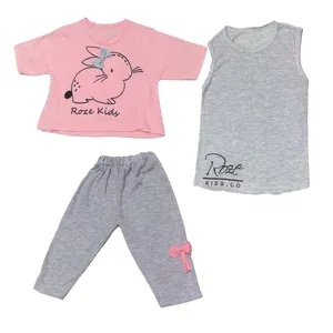 ست 3 تکه لباس دخترانه مدل خرگوشی