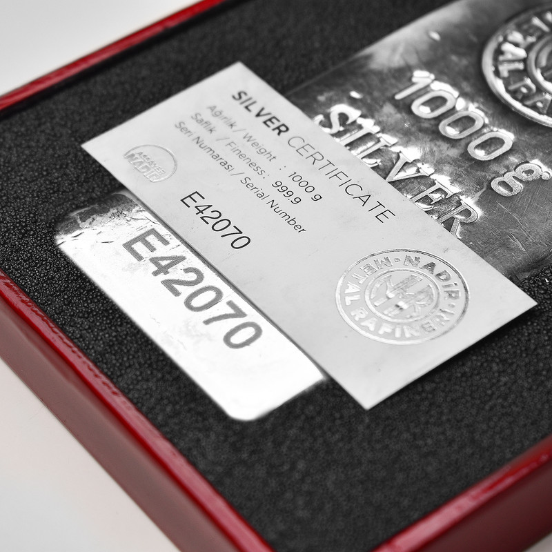 شمش نقره ندیر مدل SI-BAR-1000