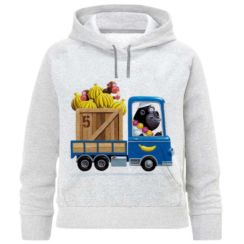 هودی پسرانه مدل کامیون موز F819