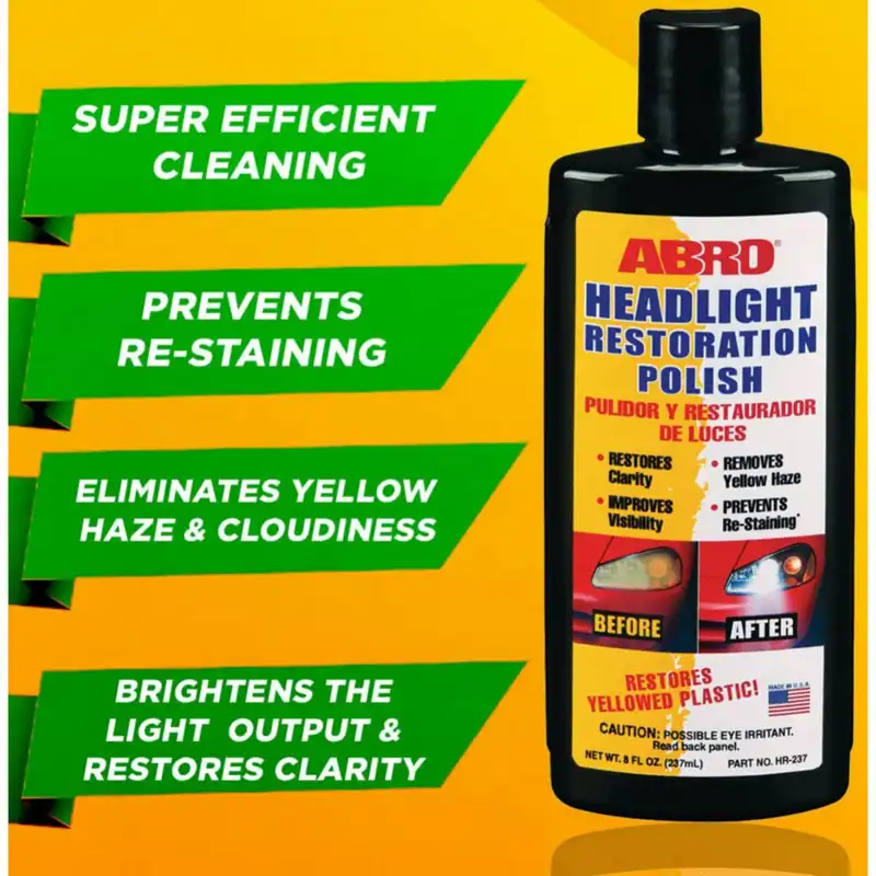 پوليش و براق كننده چراغ خودرو آبرو مدل HR-237 حجم 237 ميلي ليتر