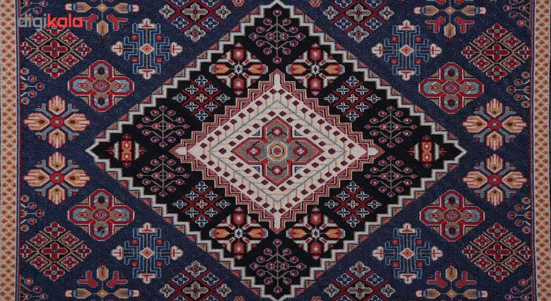 گلیم ماشینی اسپادانا سرمهای کد 5005 گلیم ماشینی اسپادانا سرمهای کد 5005