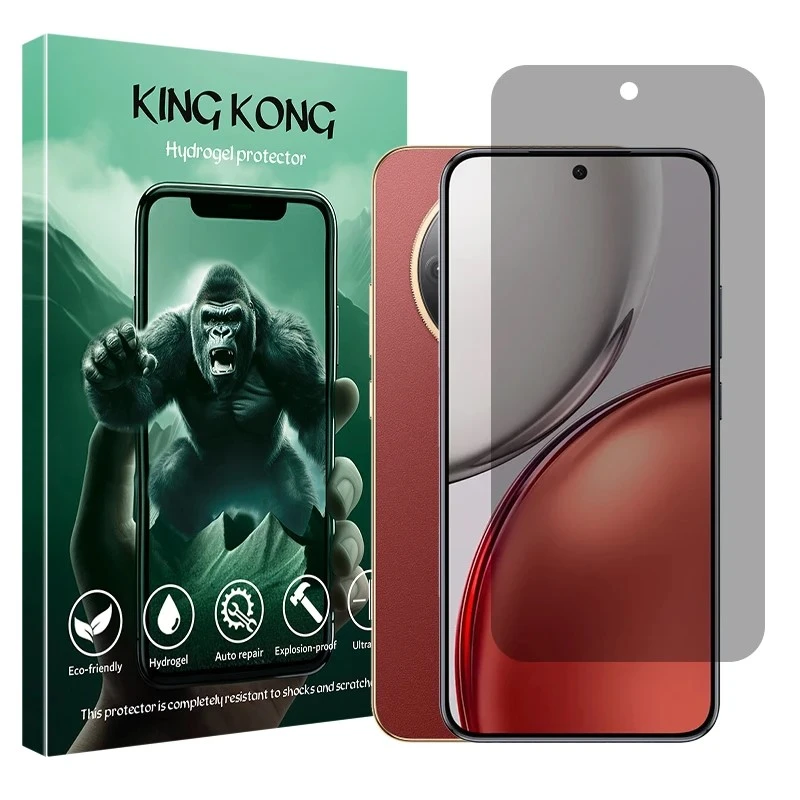 محافظ صفحه نمایش حریم شخصی کینگ کونگ مدل هیدروژلی مناسب برای گوشی موبایل آنر X9d