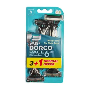 خودتراش دورکو مدل Pace 6 Disposable بسته 4 عددی