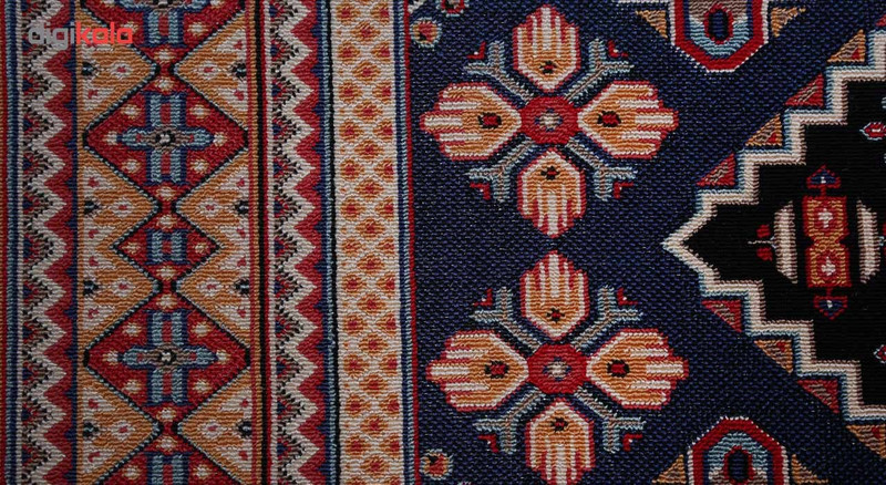 گلیم ماشینی اسپادانا سرمهای کد 5005 گلیم ماشینی اسپادانا سرمهای کد 5005