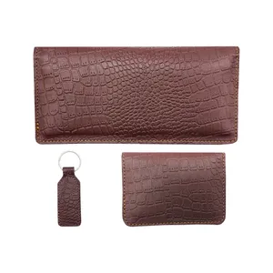 ست هدیه مردانه زیگزا مدل چرم طبیعی B04