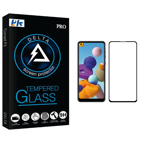 محافظ صفحه نمایش پی کی مدل Delta Glass مناسب برای گوشی موبایل سامسونگ Galaxy A21
