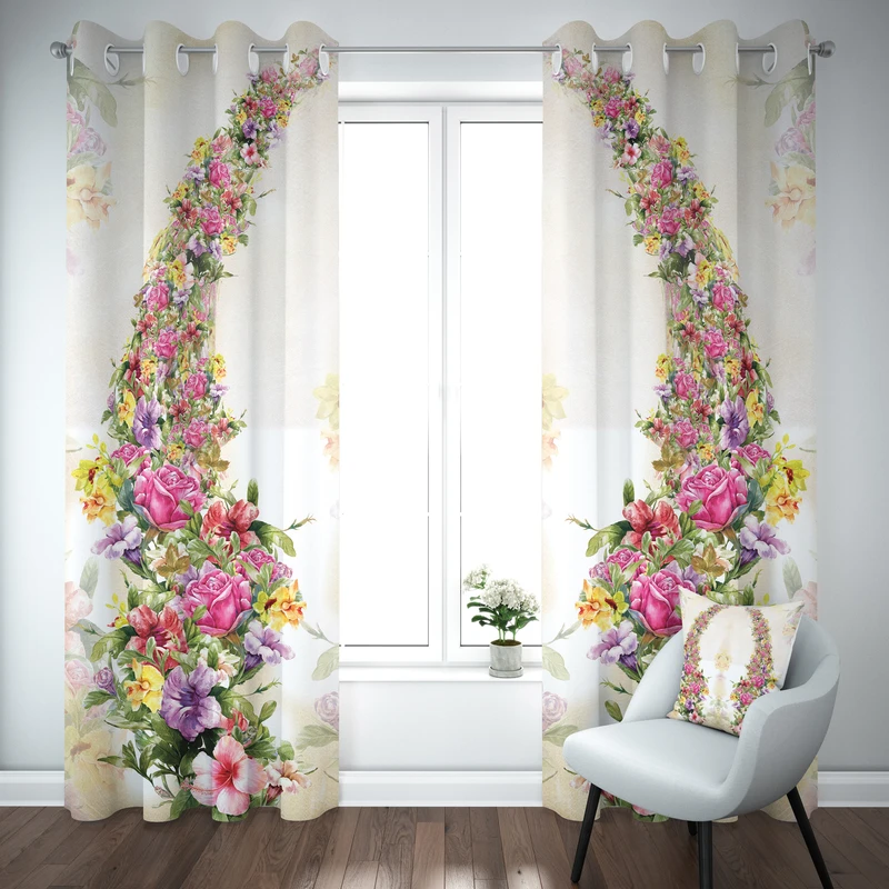 پرده مدل 1034 سایز 140×280 سانتی متر