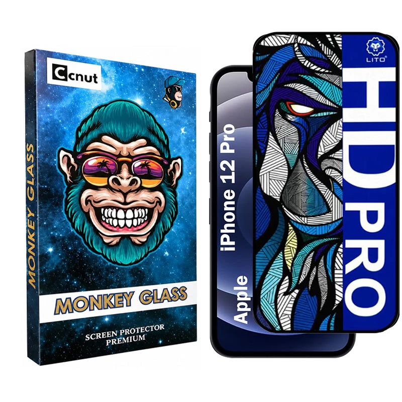 محافظ صفحه نمایش شیشه ای کوکونات مدل LIHD-MNK مناسب برای گوشی موبایل اپل iPhone 12 Pro