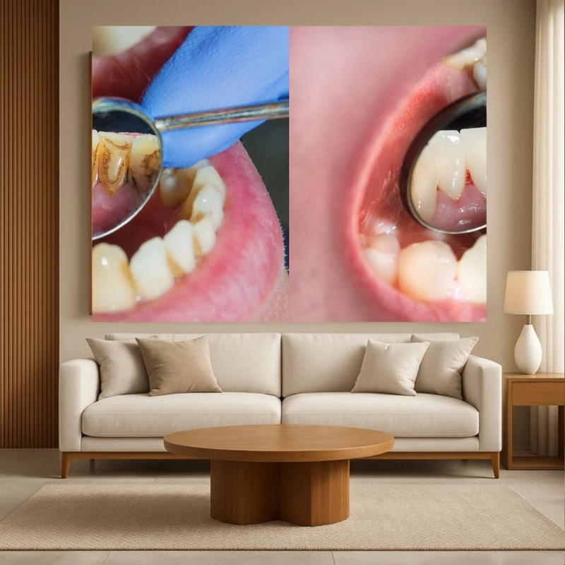 پوستر پارچه ای طرح مخمل  پزشکی مدل دندانپزشکی کد BK57907