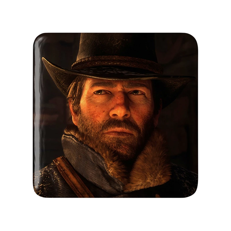 مگنت خندالو طرح بازی رد دد Red Dead مدل مربعی کد 30127