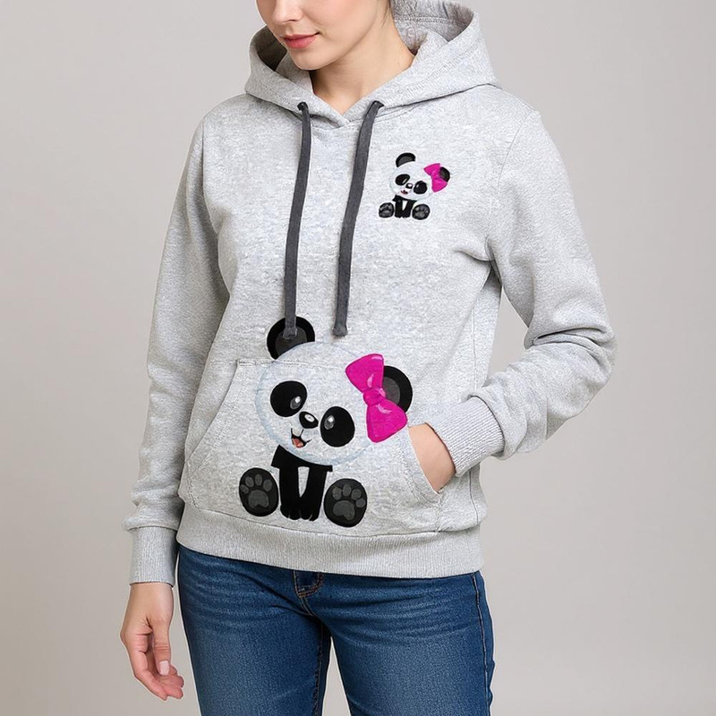 هودی زنانه طرح پاندا کد S132
