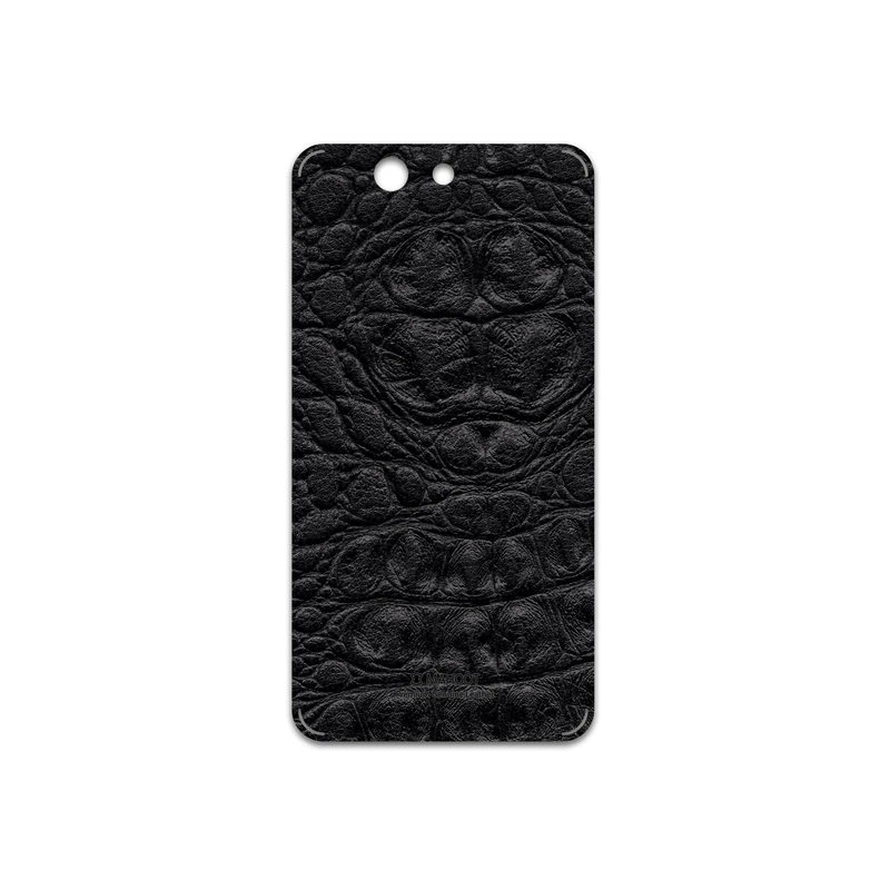 برچسب پوششی ماهوت مدل Black-Crocodile-Leather مناسب برای گوشی موبایل ایسوس PadFone Infinity