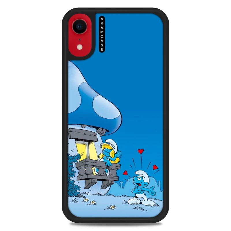 کاور آکام مدل AMC-WAXR-SMURFS-4 مناسب برای گوشی موبایل اپل iPhone XR