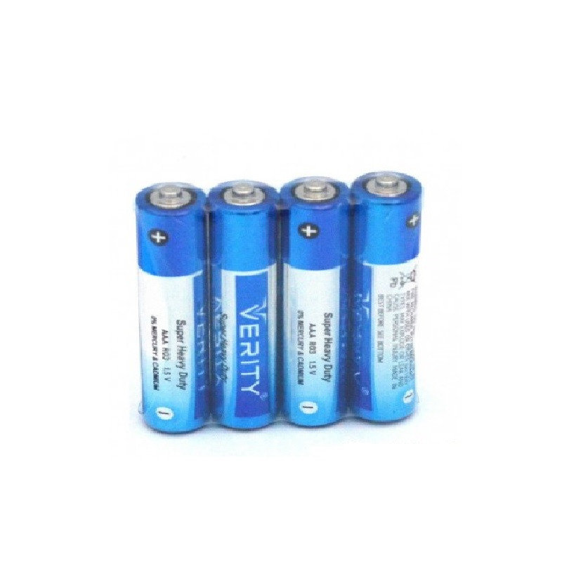 باتری قلمی وریتی مدل  Zinc Carbon R6P AA بسته چهار عددی