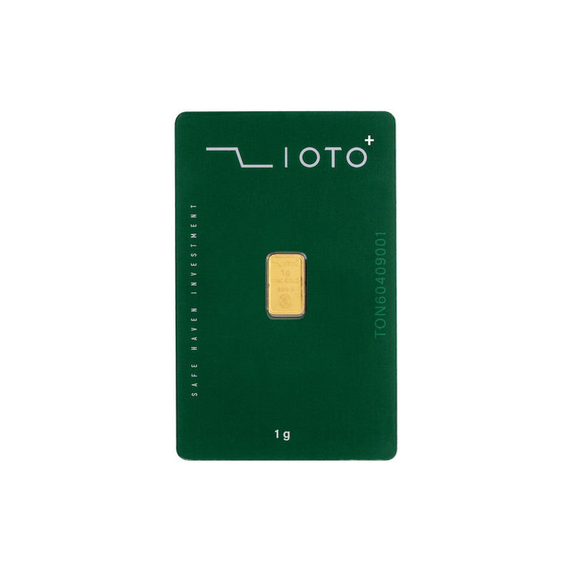 شمش طلا 999.9 عیار زیوتو مدل TON-1