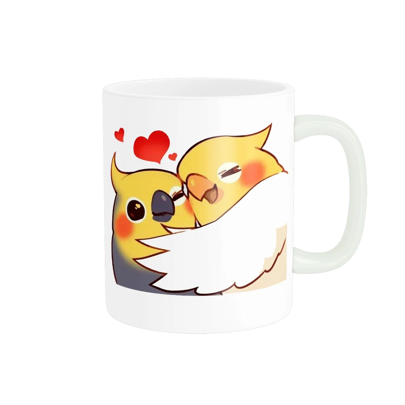 ماگ پاد آفرین مدل فانتزی طرح پرنده عروس هلندی کد p11161