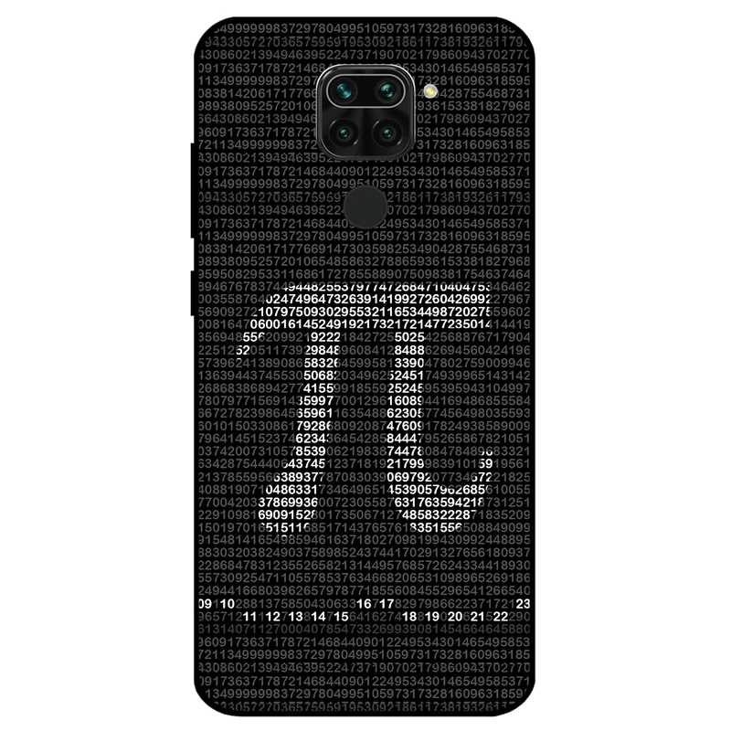 کاور مگافون طرح عدد پی مدل 7240 مناسب برای گوشی موبایل شیائومی Redmi Note 9 / Redmi 10x