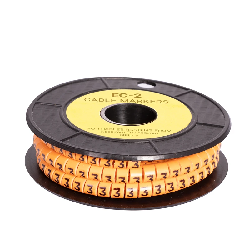 شماره سیم حلقوی مدل EC-2-3 بسته 500 عددی