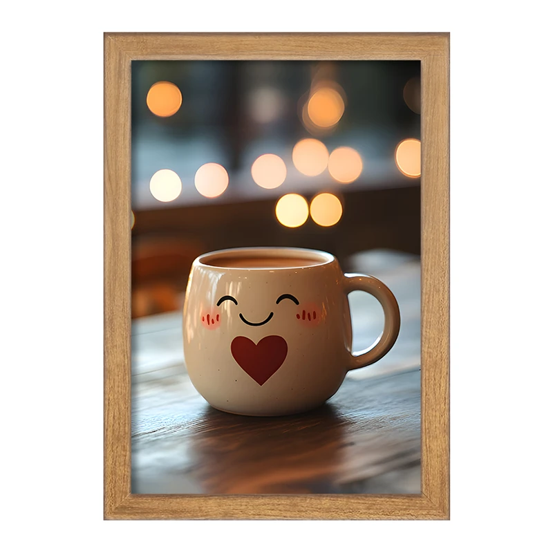 تابلو خندالو مدل فنجان قهوه کد F12026