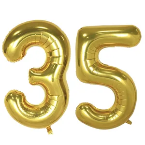 بادکنک فویلی پارتی لند تهران طرح عدد سی و پنج کد thirty five35 مجموعه 2 عددی