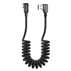 کابل تبدیل USB به USB-C مک دودو مدل Type-C Data Coiled طول 1.8 متر