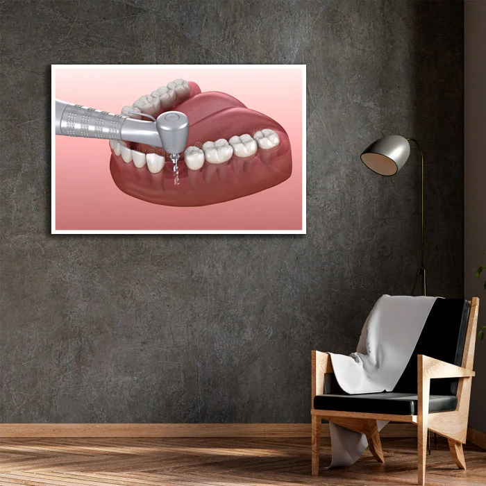 تابلو بکلیت طرح دندانپزشکی مدل W-D2199 فریم سفید