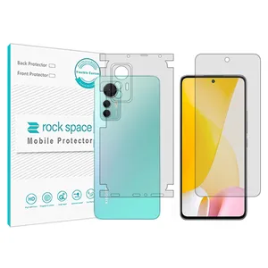 Rockspace transparent screen protector HyGEL model suitable for Xiaomi 12Lite mobile phone along with the back protector