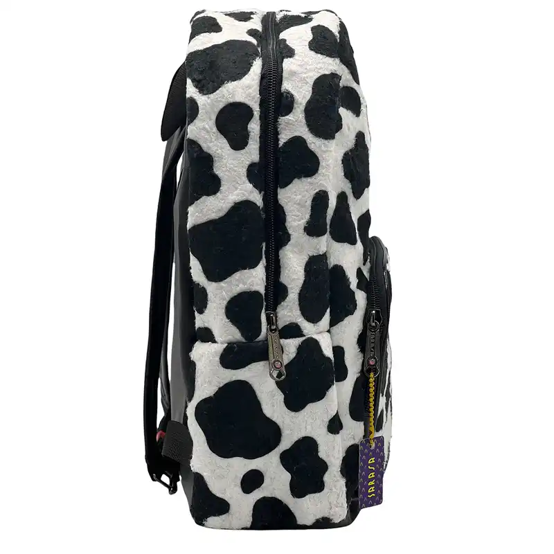 کوله پشتی زنانه ساراسا طرح پوست گاوی کد Cow 01 به همراه کیف کمری