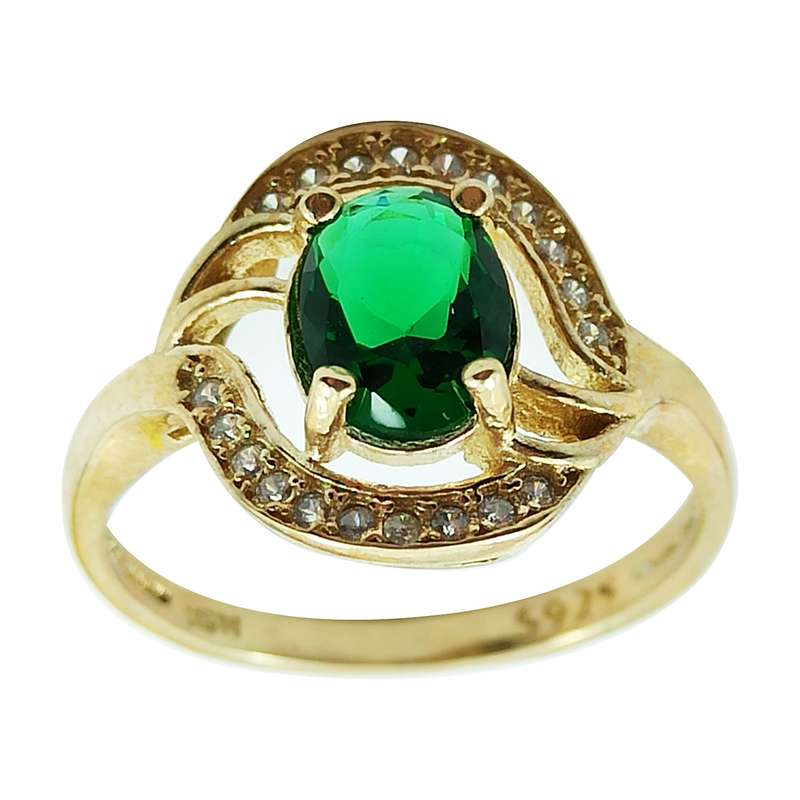 انگشتر زنانه مدل زبرجد کد ys-As7