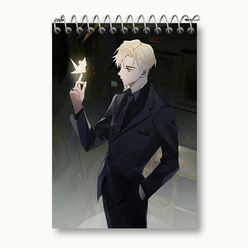 دفتر یادداشت 50 برگ خندالو طرح مالفوی هری پاتر (Harry Potter) کد N2445