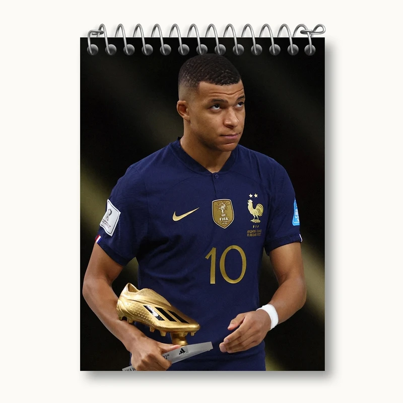 دفتر یادداشت 50 برگ خندالو مدل امباپه کد 27598