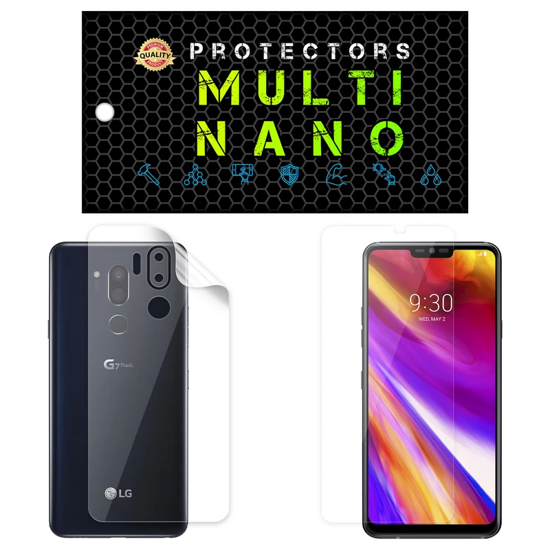محافظ صفحه نمایش مولتی نانو مدل X-SFT مناسب برای گوشی موبایل ال جی G7 Plus به همراه محافظ پشت
