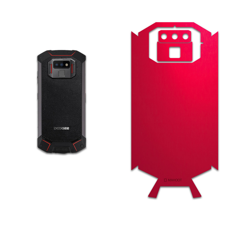 برچسب پوششی ماهوت مدل Matte-Warm-Red مناسب برای گوشی موبایل دوجی S70