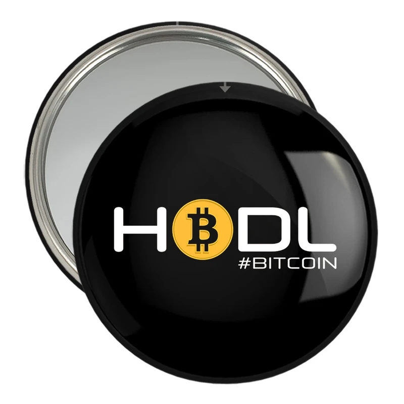 آینه جیبی خندالو مدل Hodl Bitcoin  کد 10893