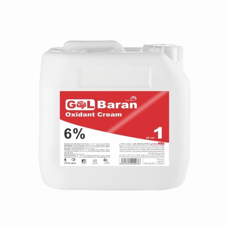 اکسیدان گلباران مدل 20 VOL شش درصدی حجم 3750 میلی لیتر