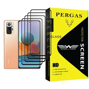 Waily Nice Pergas Glass MIX004 Screen Protector For Xiaomi Redmi Note 10 Pro Max Pack Of 4