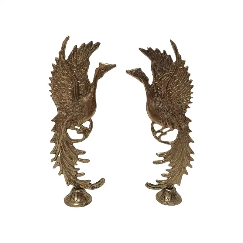 مجسمه برنجی مدل سیمرغ کد H-2061 بسته 2 عددی