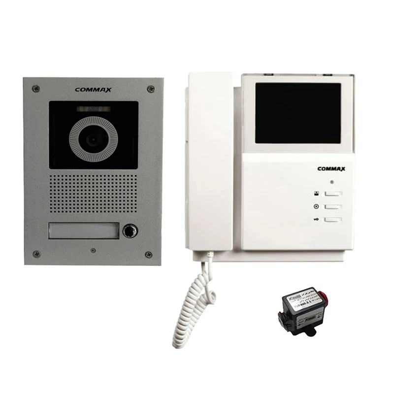 مجموعه دربازکن تصویری کوماکس مدل 4pnc-4ucm به همراه محافظ ولتاژ مانیتور