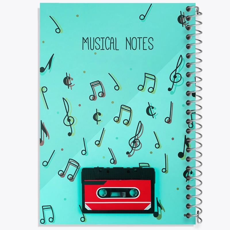 دفتر شطرنجی 50 برگ خندالو مدل موسیقی کد F2291