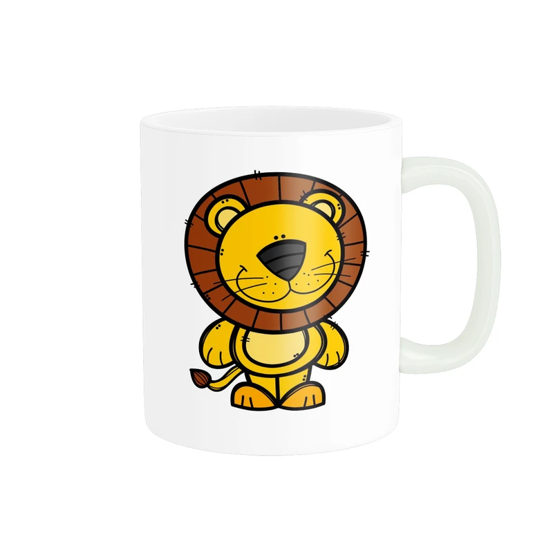 ماگ پاد آفرین مدل حیوانات طرح شیر کد p9395