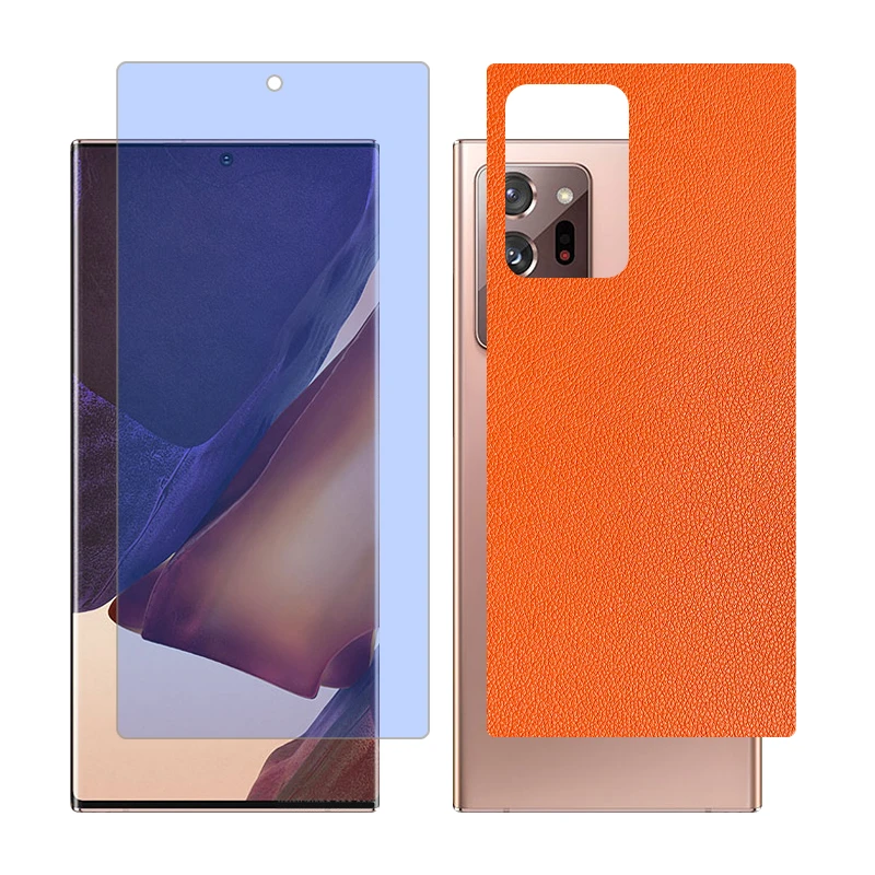 محافظ صفحه نمایش بلو کات گلس مدل together مناسب برای گوشی موبایل سامسونگ Galaxy Note20 Ultra 5G به همراه برچسب پوششی پشت گوشی