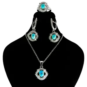 نیم ست نقره زنانه کد AV022