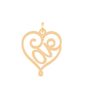 آویز گردنبند طلا 18 عیار زنانه باراد زر مدل قلب  BZ256