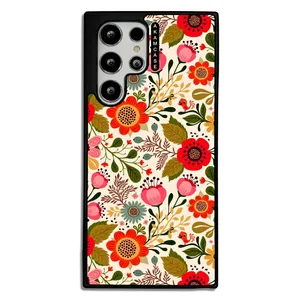 AKAM AMC-WSGS22U-FLOWERS4 Cover For Samsung Galaxy S21 Ultra