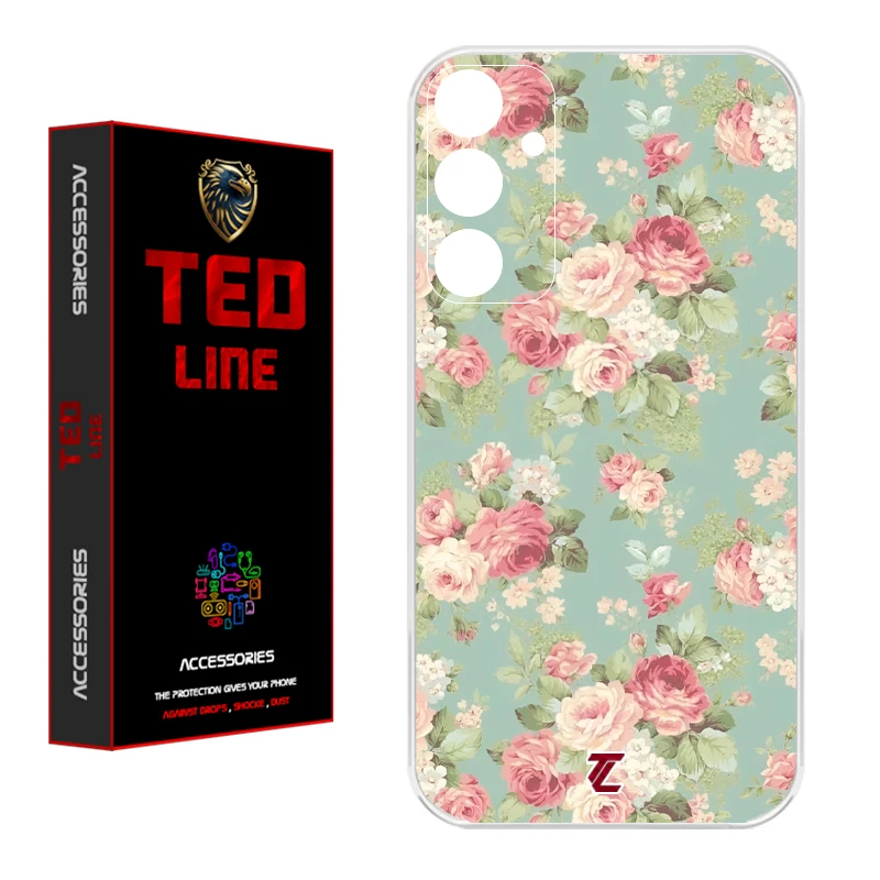 کاور تدلاین طرح گل کد 1224 مناسب برای گوشی موبایل سامسونگ Galaxy A15