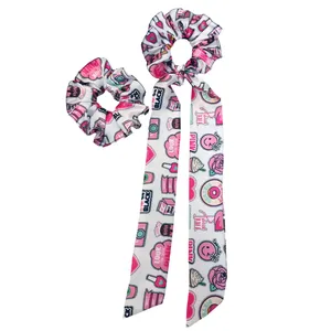 کش مو زنانه مدل اسکرانچی دنباله دار بسته 2 عددی